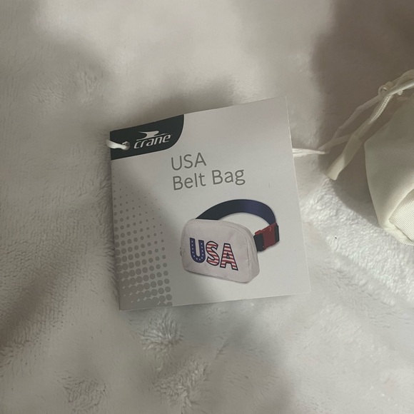USA Themed White Belt  Bag - Picture 2 of 6